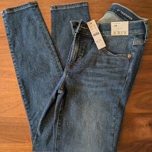 J Crew 8" Toothpick Jeans, NWT, 28